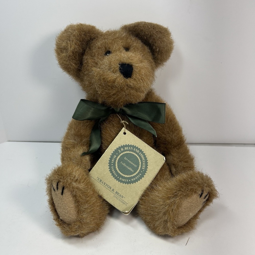 Boyds Bears Craxton B. Bean Plush Unisex OS Brown Excellent Jointed 510300-11